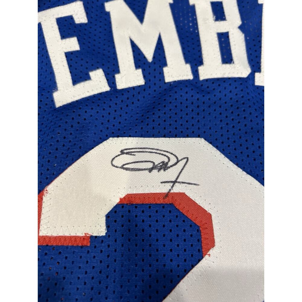 Joel Embiid Signed‎ Autographed Philadelphia 76ers Jersey w/ Hologram COA - Picture 4 of 6